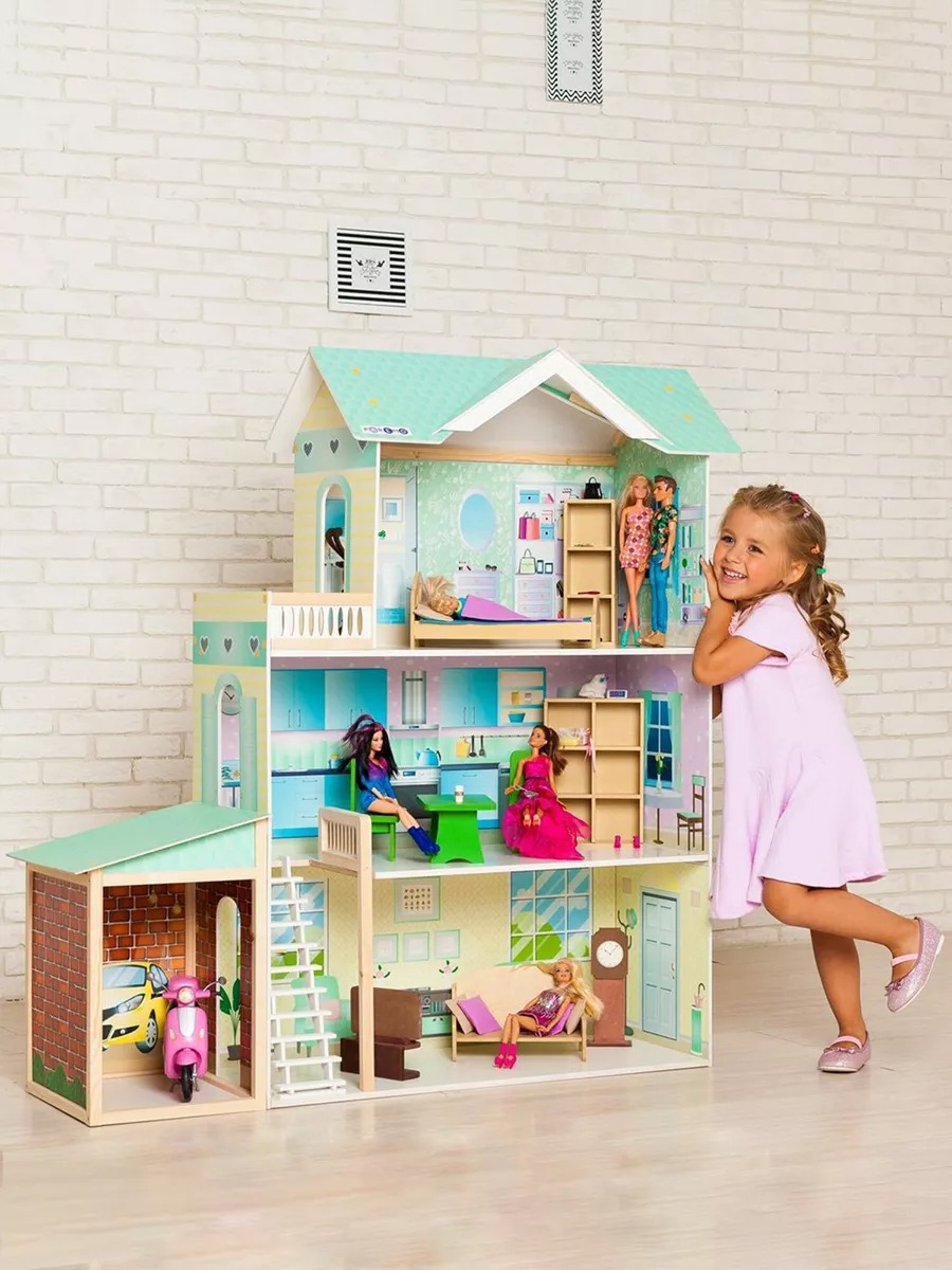 Домик для кукол PAREMO 118 см с мебелью PD318-13 - фото 7