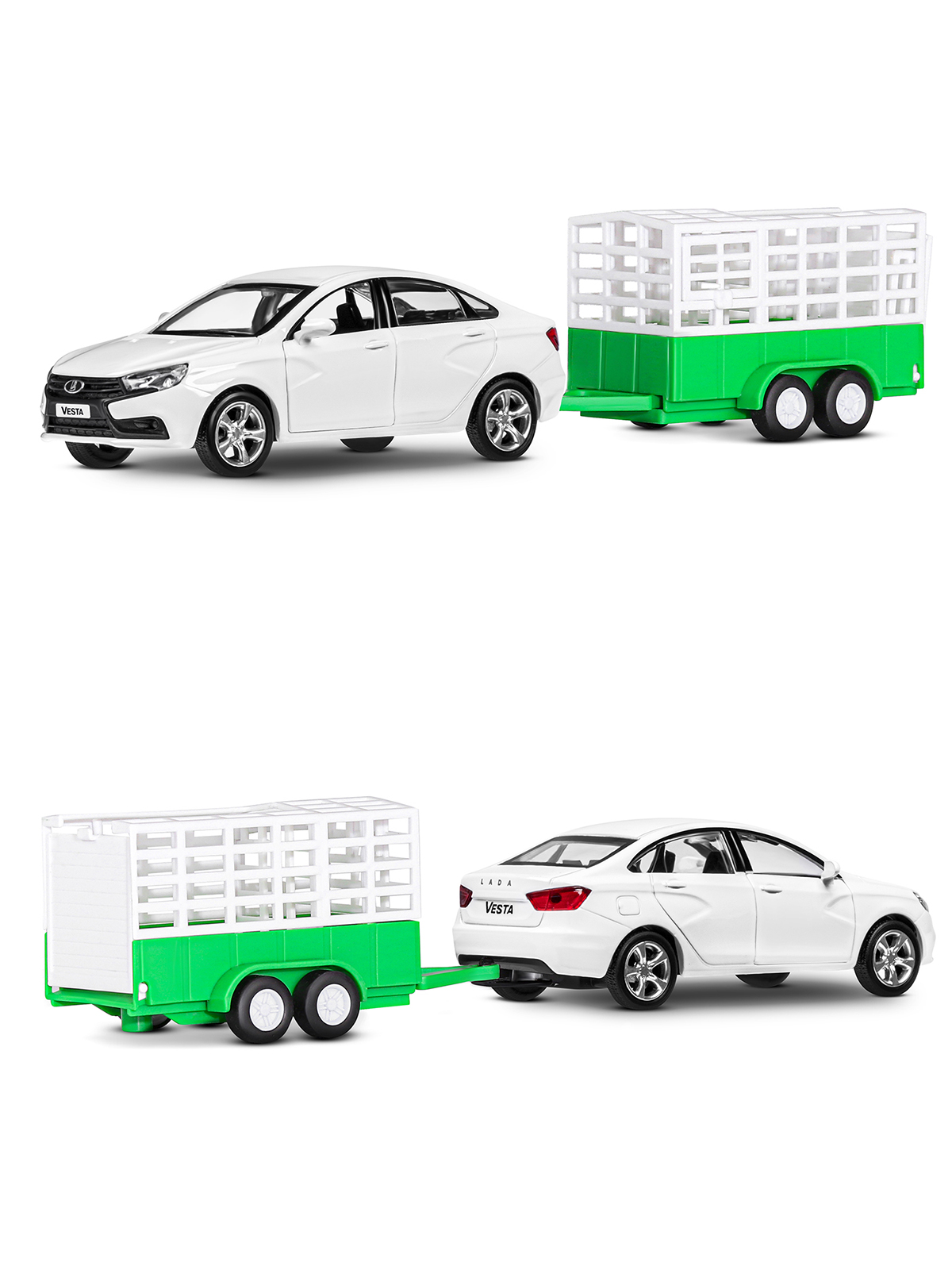 Автомобиль АВТОпанорама LADA Vesta 1:43 JB1251624 - фото 10