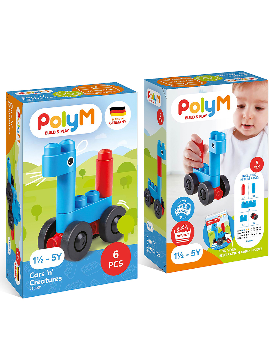 Конструктор Hape Автомобиль и существа из мини-блоков 6 дет. - фото 12