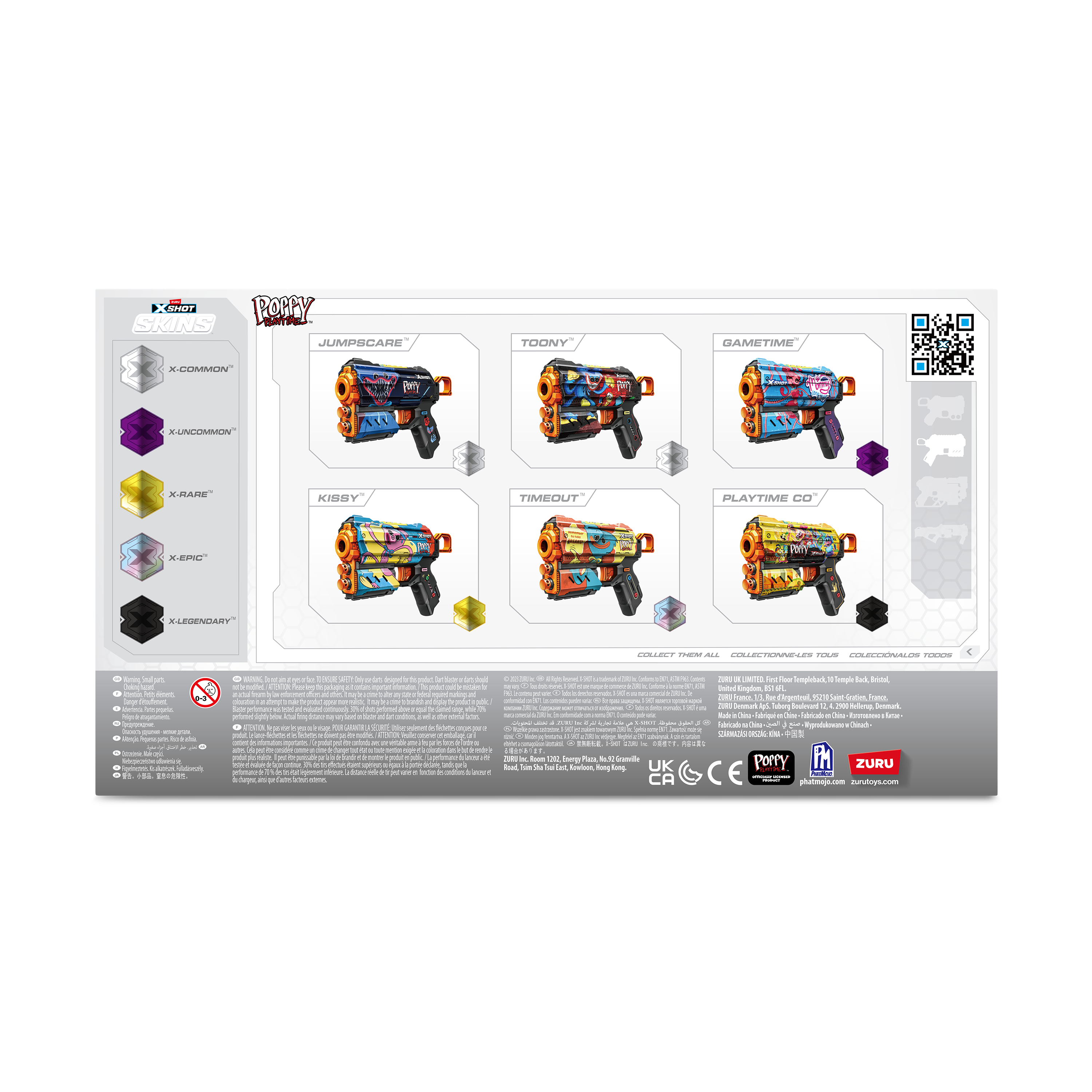 Бластер Zuru XSHOT  Skins Flux Poppy Playtime в ассортименте - фото 13