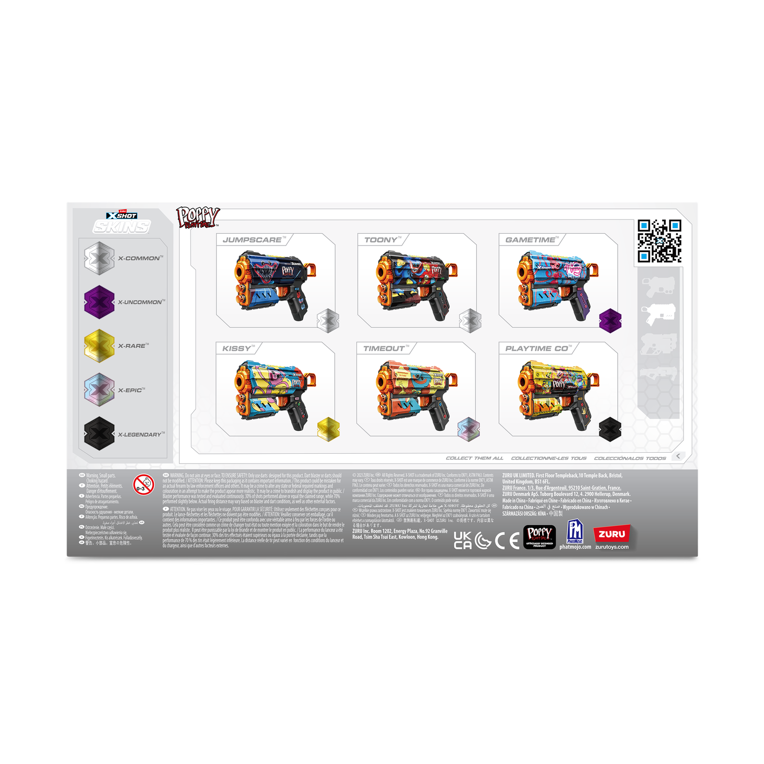 Бластер Zuru XSHOT  Skins Flux Poppy Playtime в ассортименте - фото 13