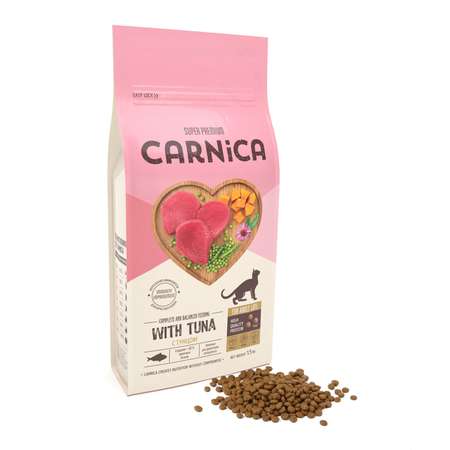 Корм для кошек Carnica 5кг с тунцом сухой