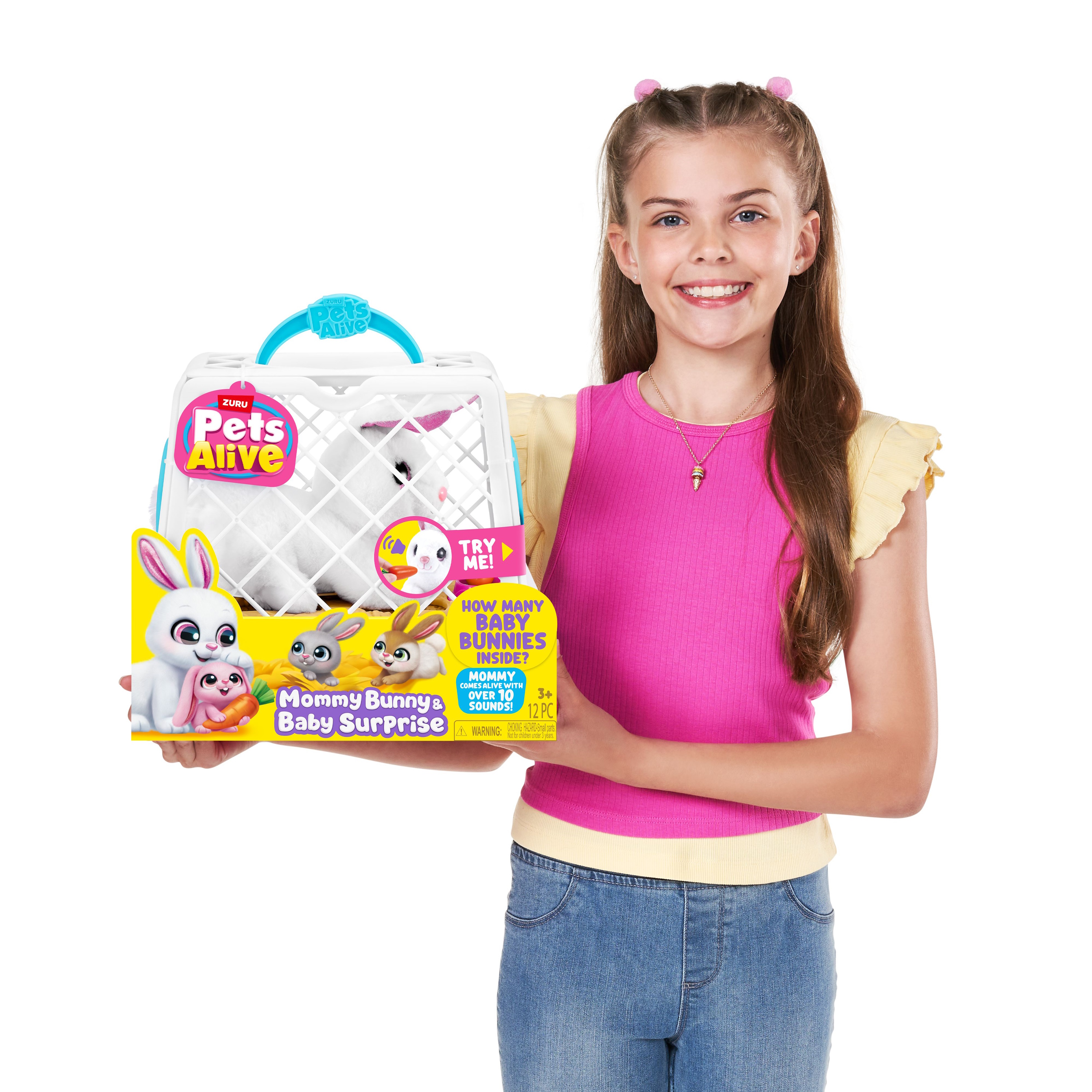 Игровой набор Zuru Pets Alive Mama Bunny and Baby - фото 9