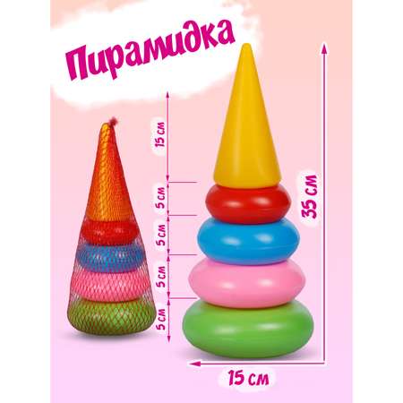 Игрушка Юг-Пласт пирамидка