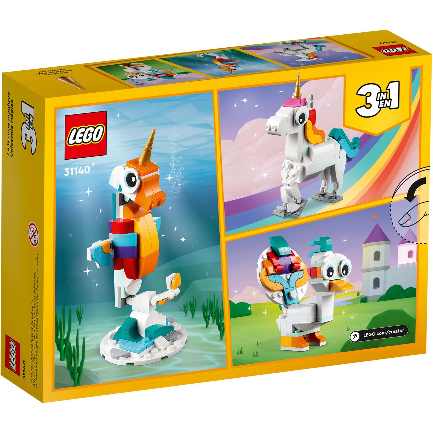 Конструктор LEGO Creator Волшебный единорог блочный - фото 9