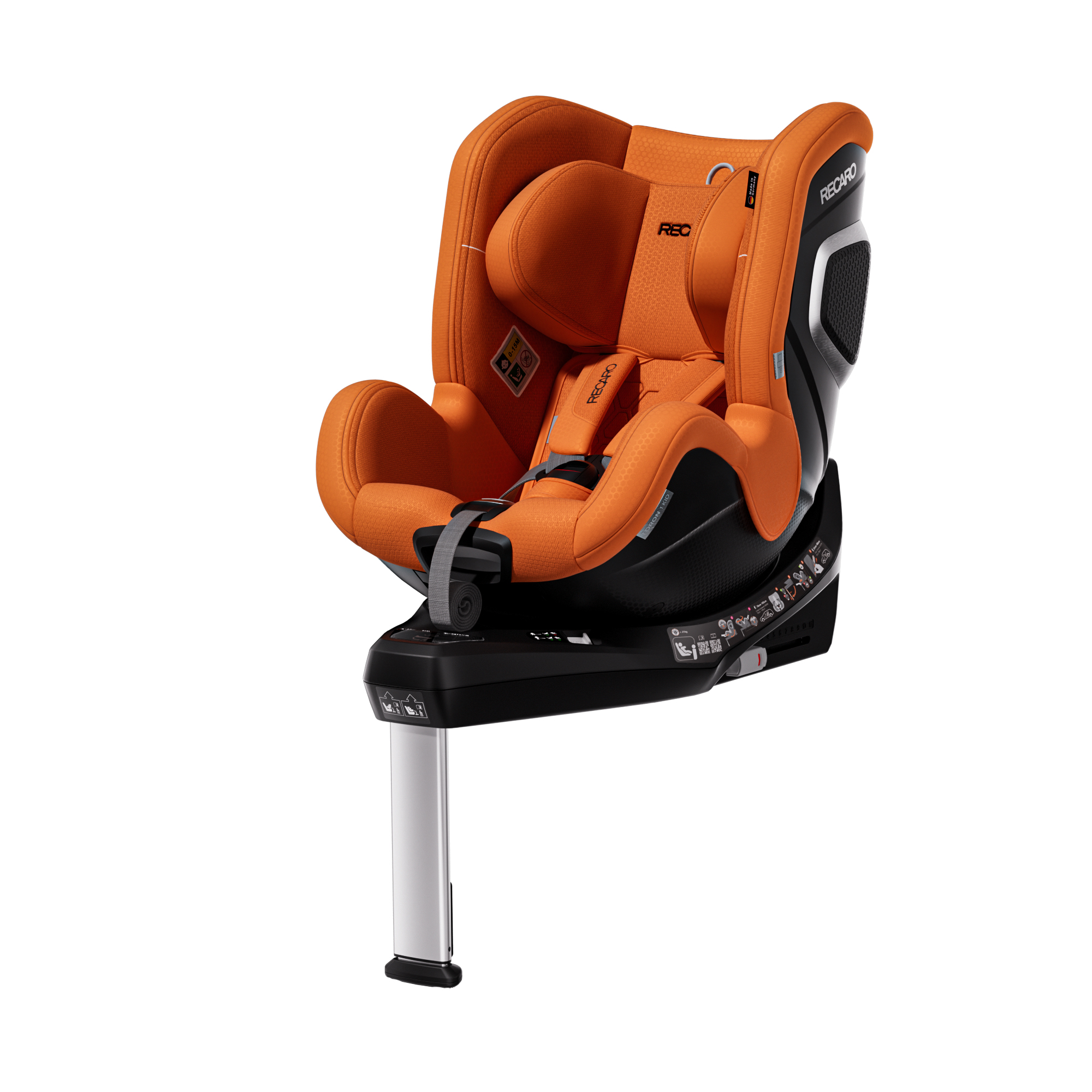 Автокресло Recaro Toron 1 Kid Isofix 0+/1 (0-18 кг) оранжевый - фото 12