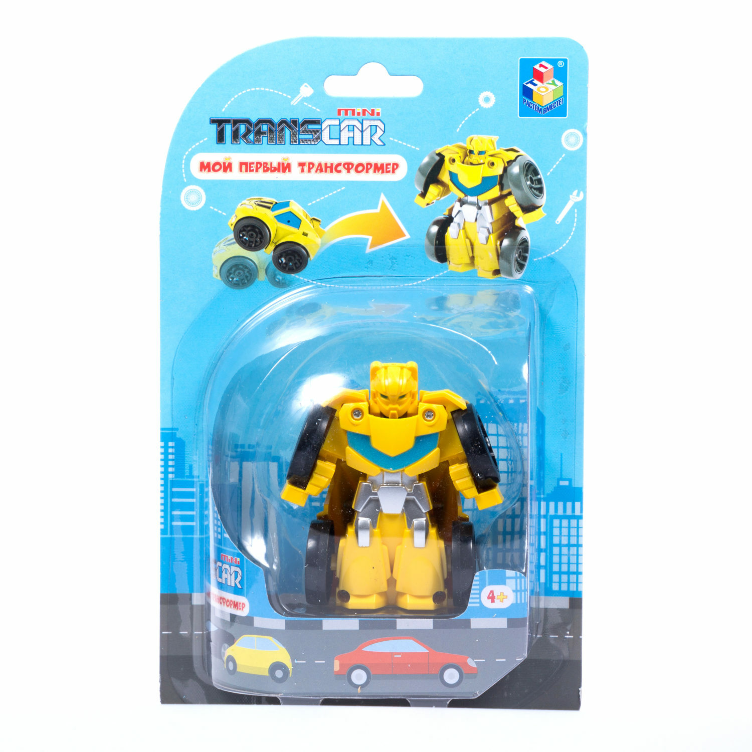 Фигурка 1TOY Спорткар жёлтая - фото 3