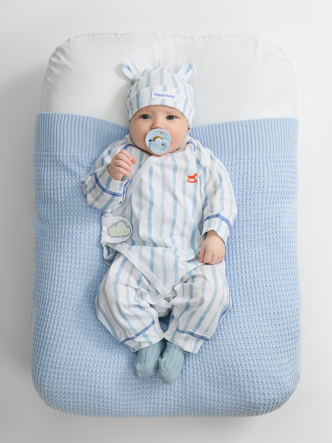 Комбинезон Happy Baby 90160-0_blue(flowers) - фото 1