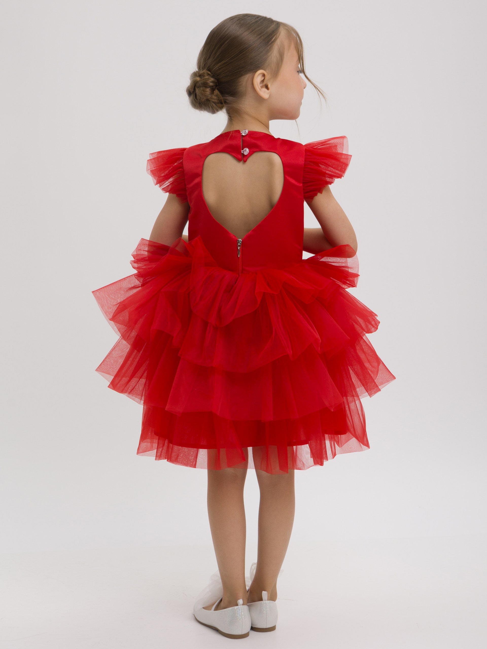 Платье LELUkids 1231.24_зефирка_красный - фото 1