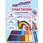 Пластилин Юнландия 12 цв.