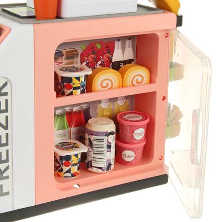 Игровой набор Veld Co тележки и корзинки, прилавок, касса, продукты