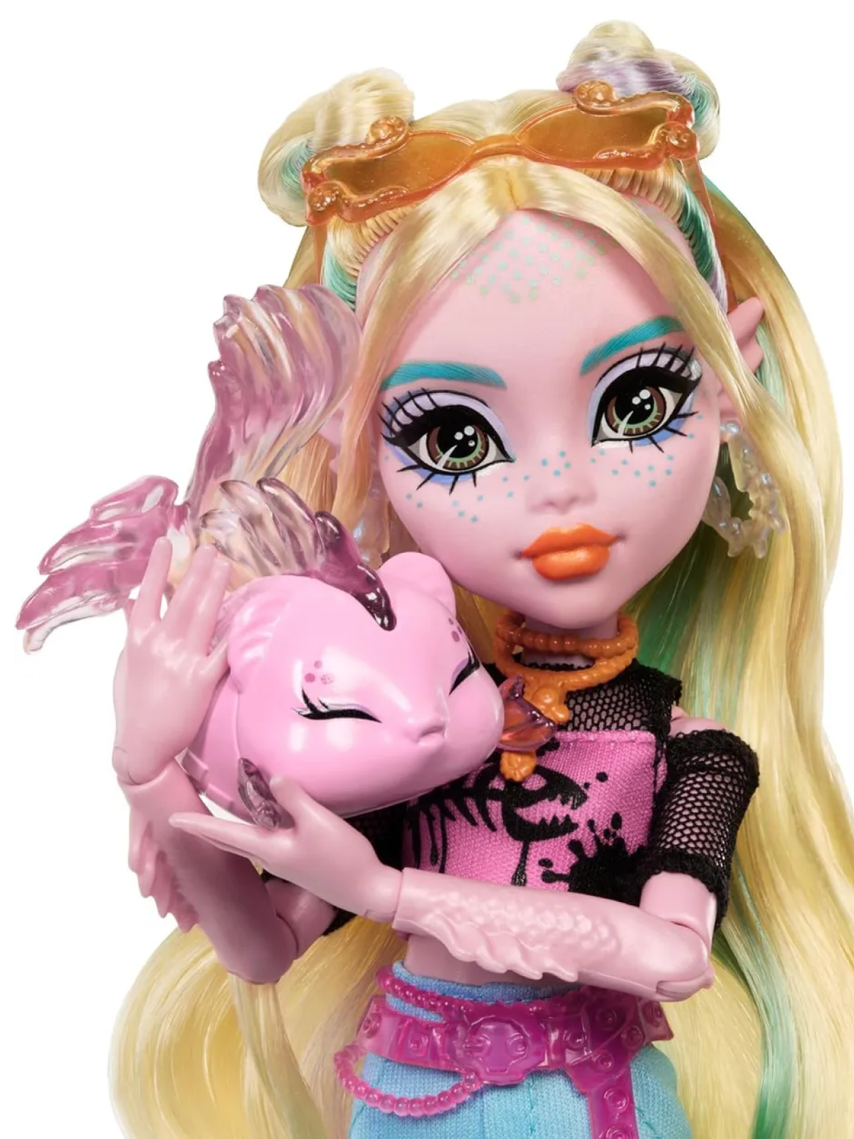 Кукла модельная Monster High Monster High Lagoona Blue с питомцем HXH75 HXH75 Lagoona Blue - фото 4