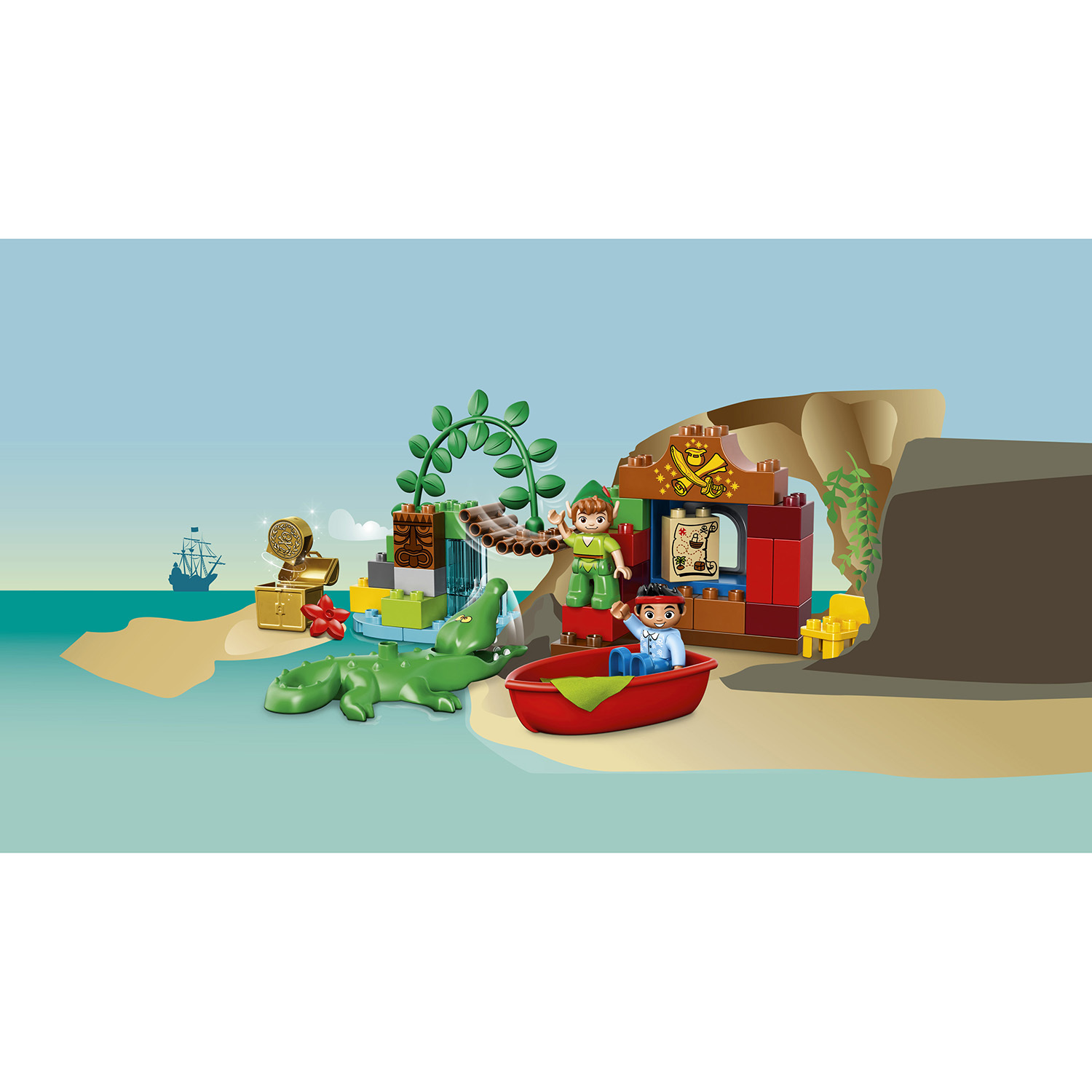 Конструктор LEGO DUPLO Питер Пэн в гостях у Джейка блочный - фото 5