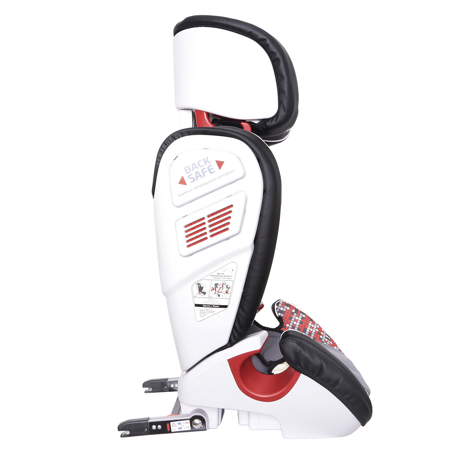 Автокресло Babyton Olimp Isofix 2/3 (15-36 кг) красный - фото 5