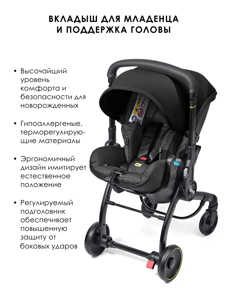 Автокресло Doona X Nitro Black Isofix 0 (0 -13 кг) - фото 4