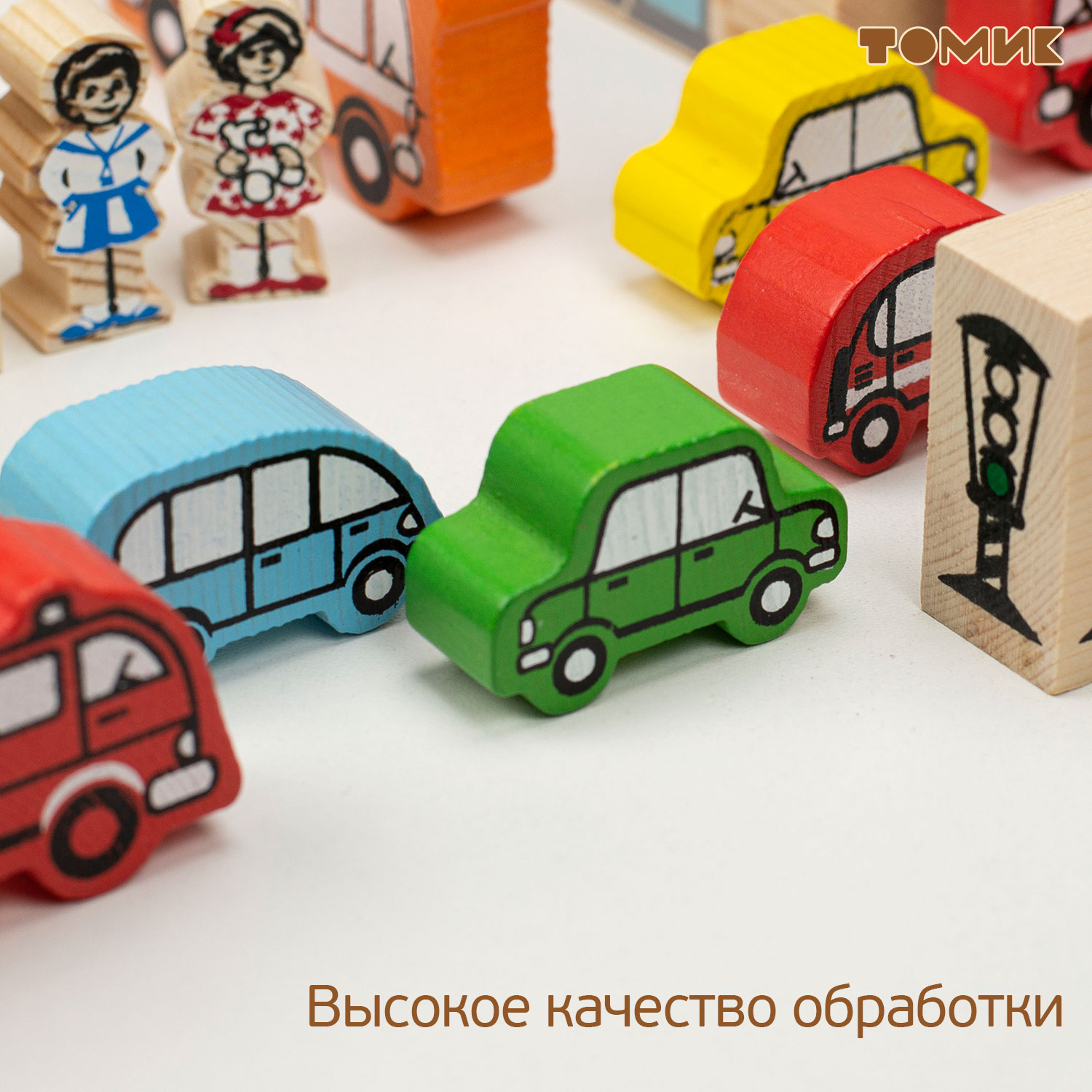 Конструктор Томик Транспорт деревянный - фото 6