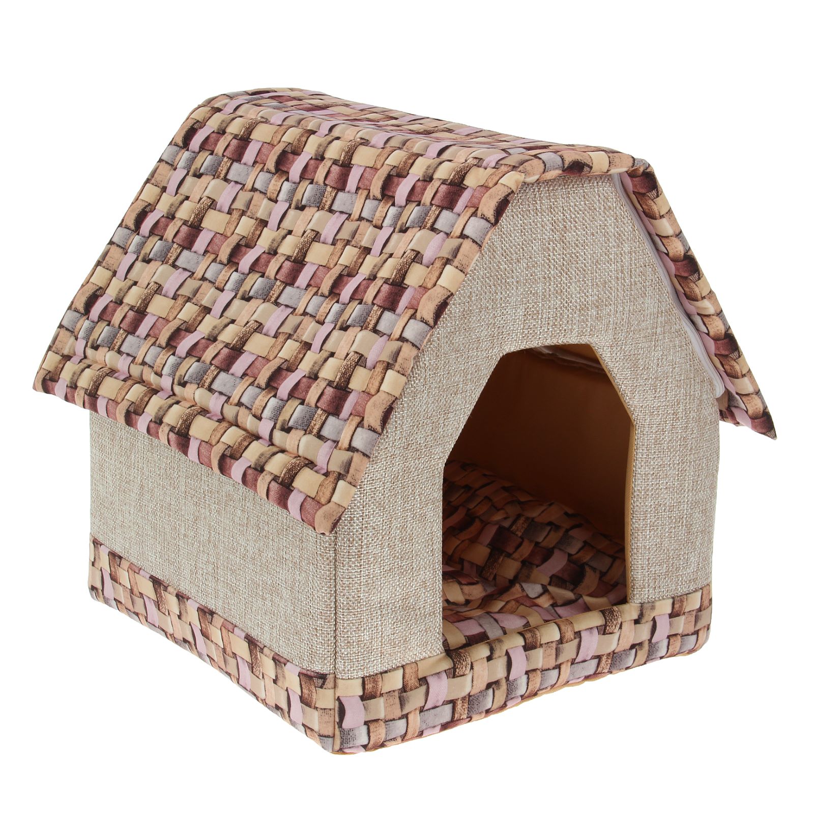 Дом Пижон с 3D-крышей 39х39х43 см микс цветов - фото 1