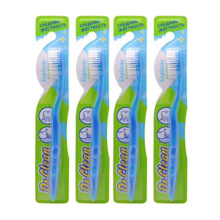 Зубная щетка классическая Dr. Clean 4 шт.