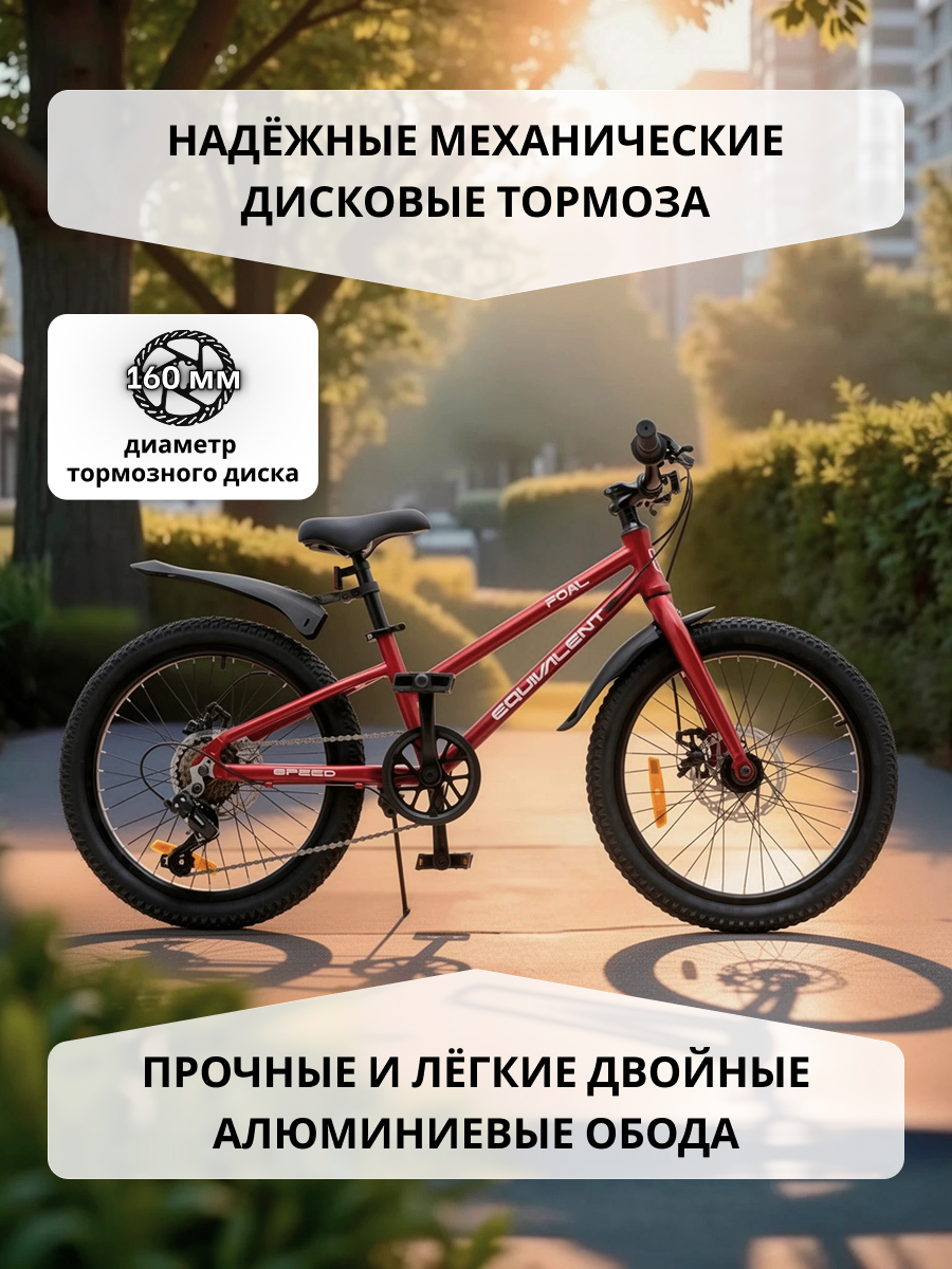Двухколесный велосипед EQUIVALENT 20 дюймов - фото 6
