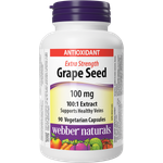 БАД Webber naturals Экстракт виноградных косточек 100 г 476 мг 90 капс