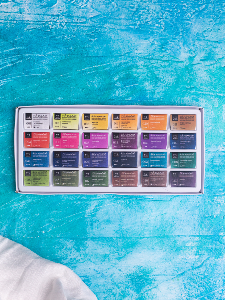 Краски акварель Малевичъ 24 цв. - фото 12