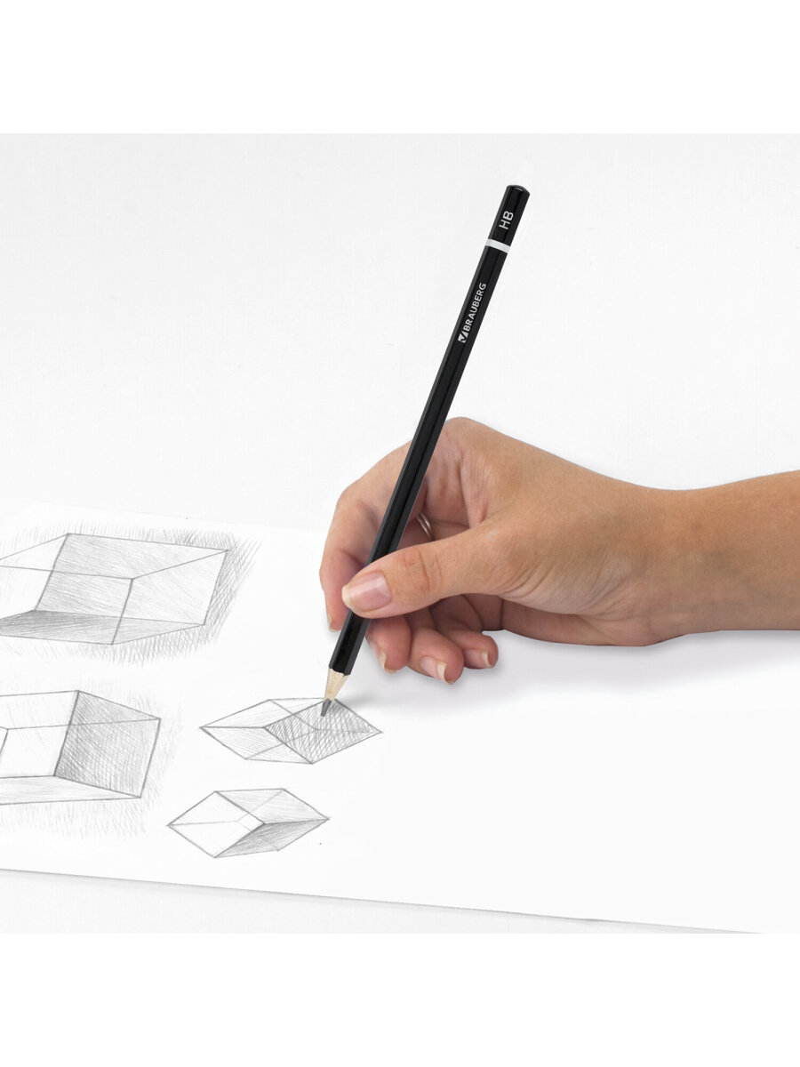 Карандаши чернографитные Brauberg 12 шт. - фото 14