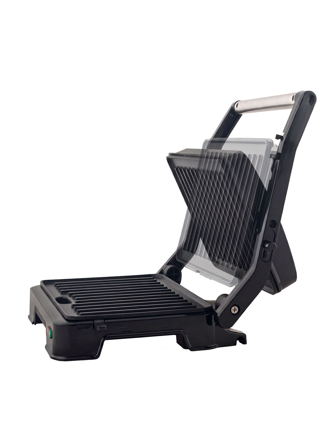 Электрический пресс гриль ENDEVER Grillmaster-118 1500 Вт 220°C антипригарный серебристо-черный - фото 8
