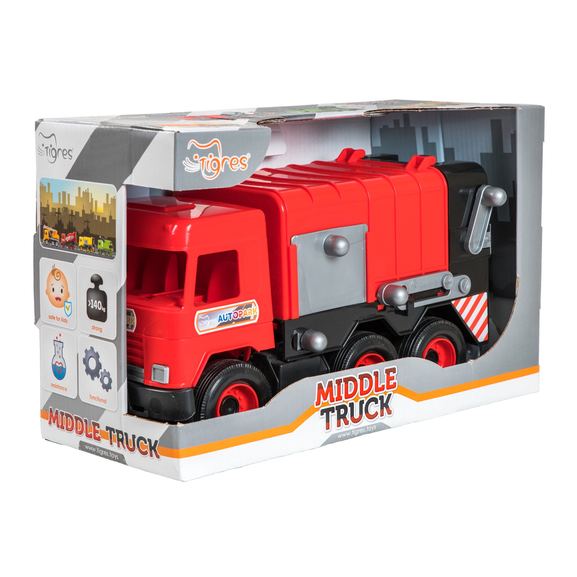 Мусоровоз TIGRES Middle Truck 39488 - фото 3