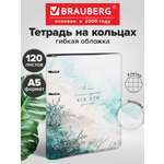 Тетрадь со сменным блоком Brauberg клетка 120 лист.