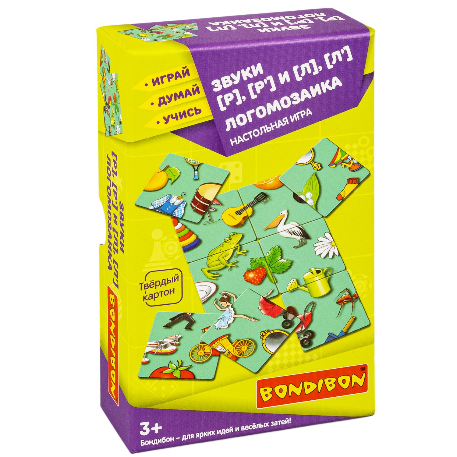 Настольная игра Bondibon нейро Логомозаика звуки Р-Л - фото 3