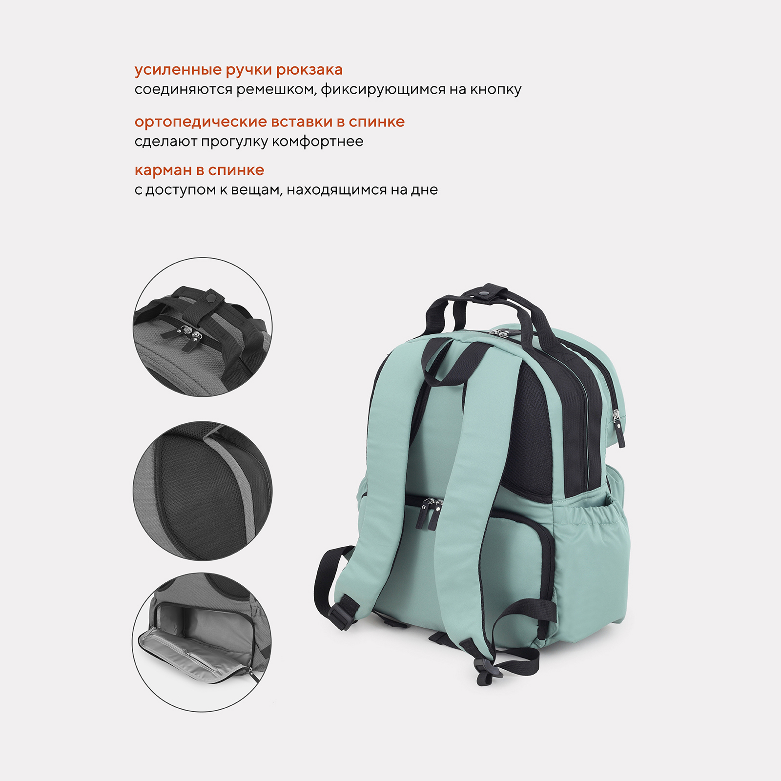 Рюкзак Rant Paxton зеленый - фото 4