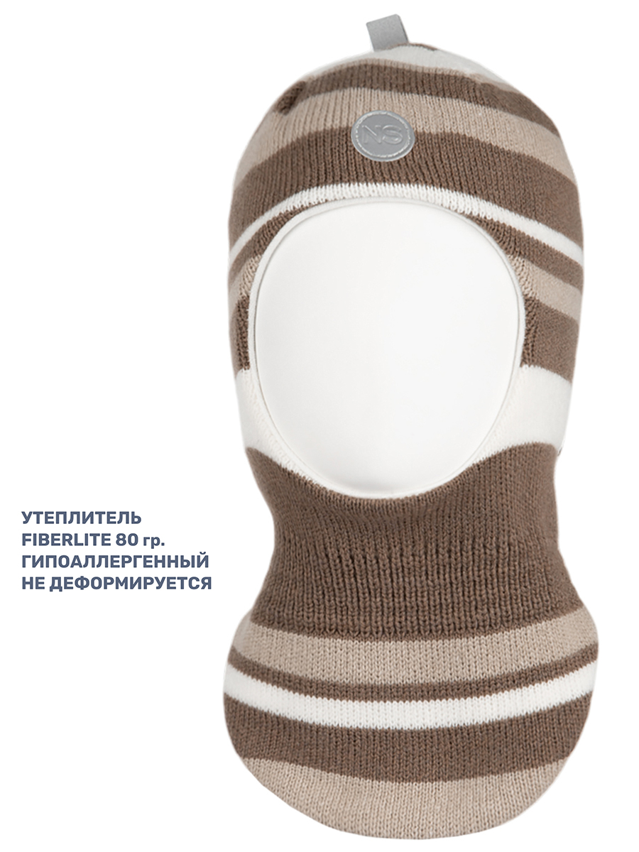Шапка NIKASTYLE 10з15224 кофе/молоко - фото 3