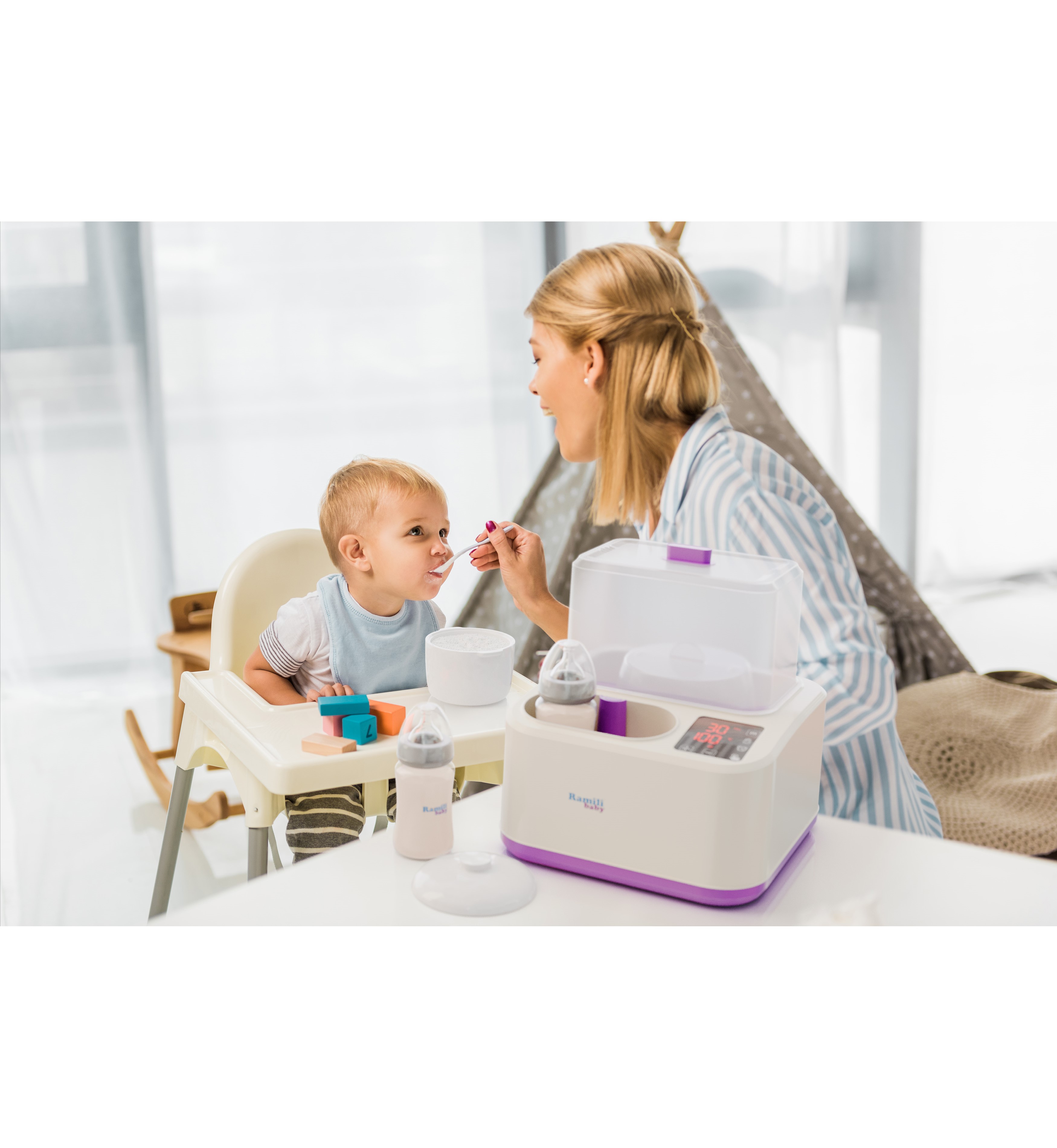 Стерилизатор-подогреватель Ramili Baby BSS300 плюс горшочек в подарок - фото 13