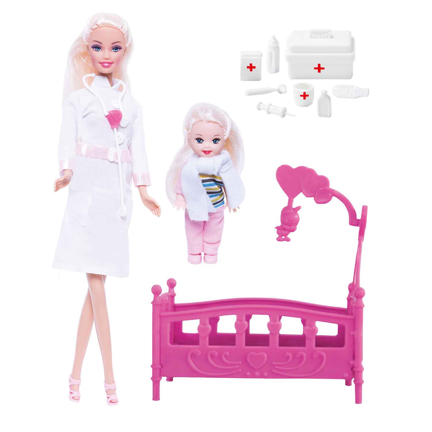 Кукла модельная ToysLab Ася Доктор с мини куклой 35101 - фото 2