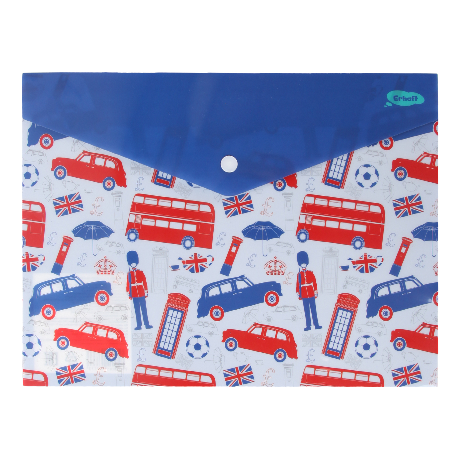 Папка-конверт Erhaft Лондон А4 в ассортименте - фото 1