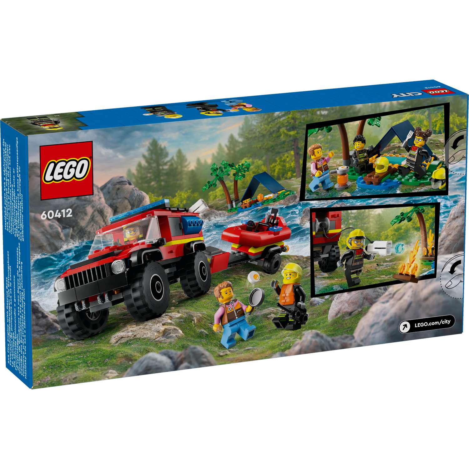 Конструктор LEGO City Fire Truck with Rescue Boat блочный - фото 4
