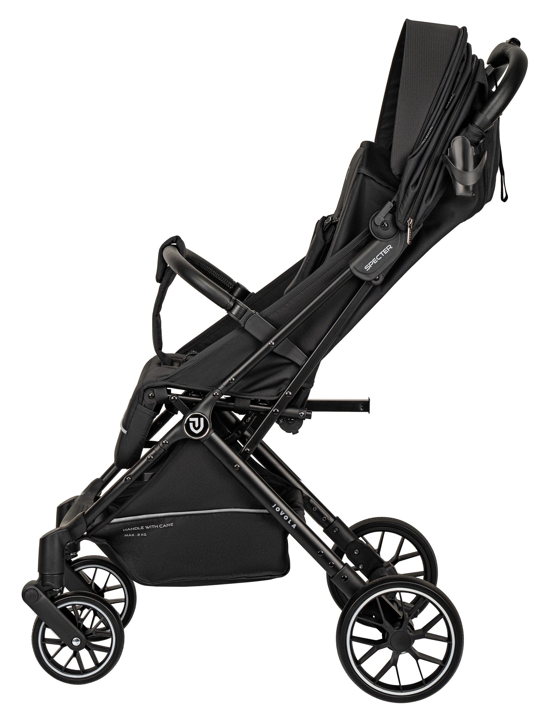 Коляска прогулочная JOVOLA Specter черный - фото 16