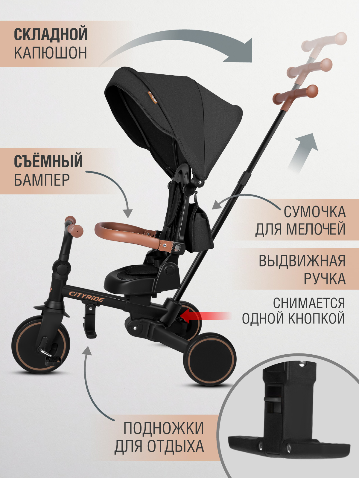 Трехколесный велосипед CITYRIDE - фото 10