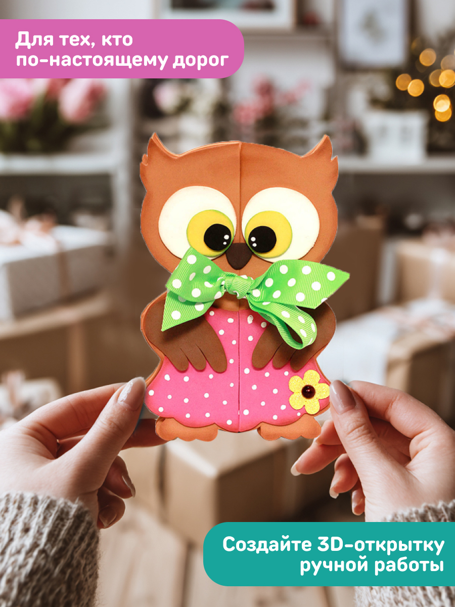 Набор для творчества Волшебная мастерская Совушка аппликация - фото 4