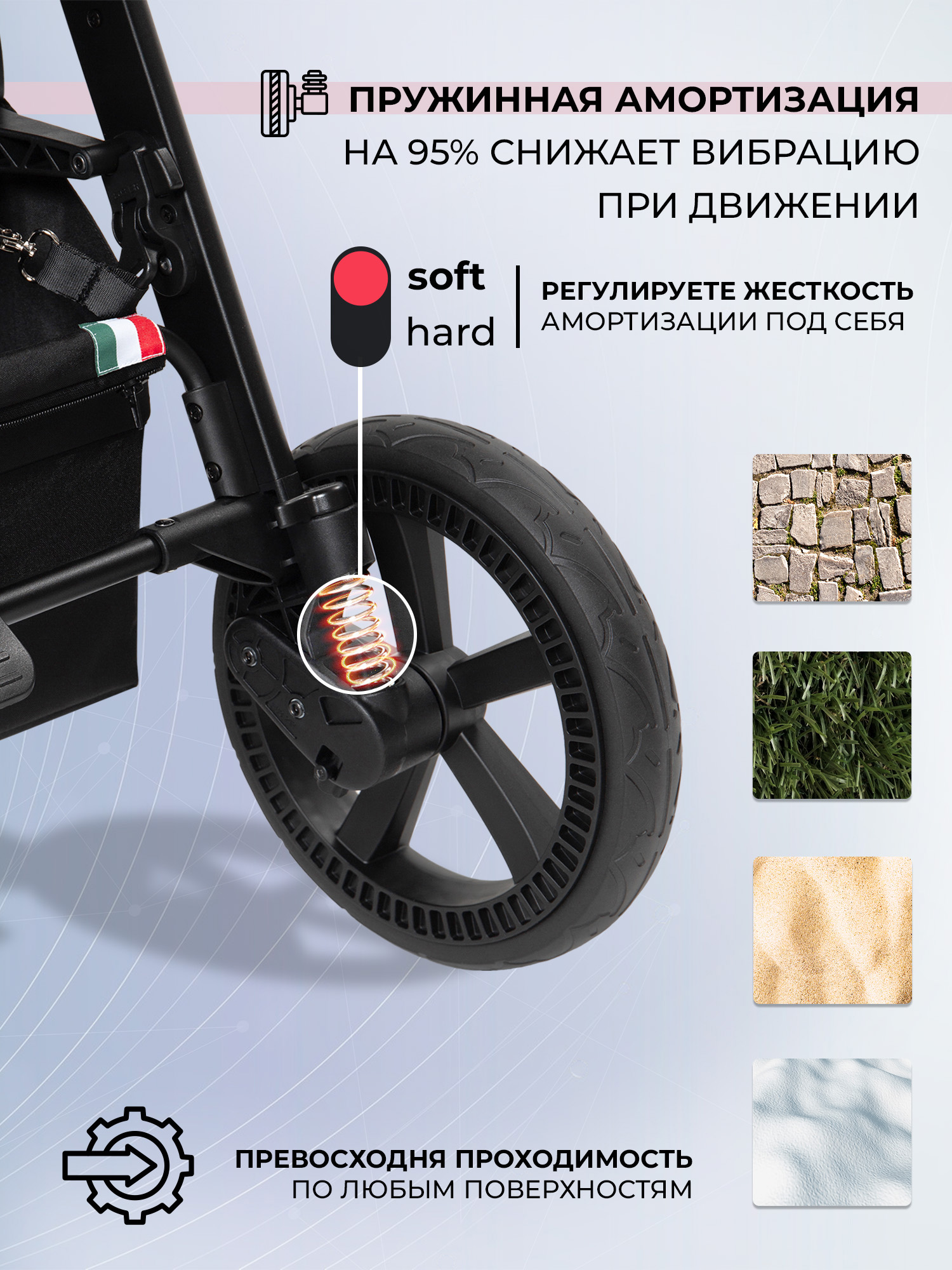 Коляска прогулочная Sweet Baby зеленый - фото 5