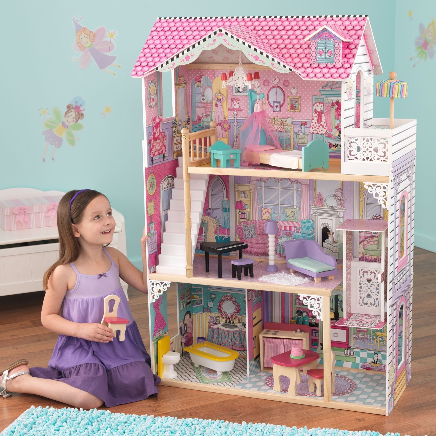 Домик для кукол KidKraft с мебелью 65934_KE - фото 4