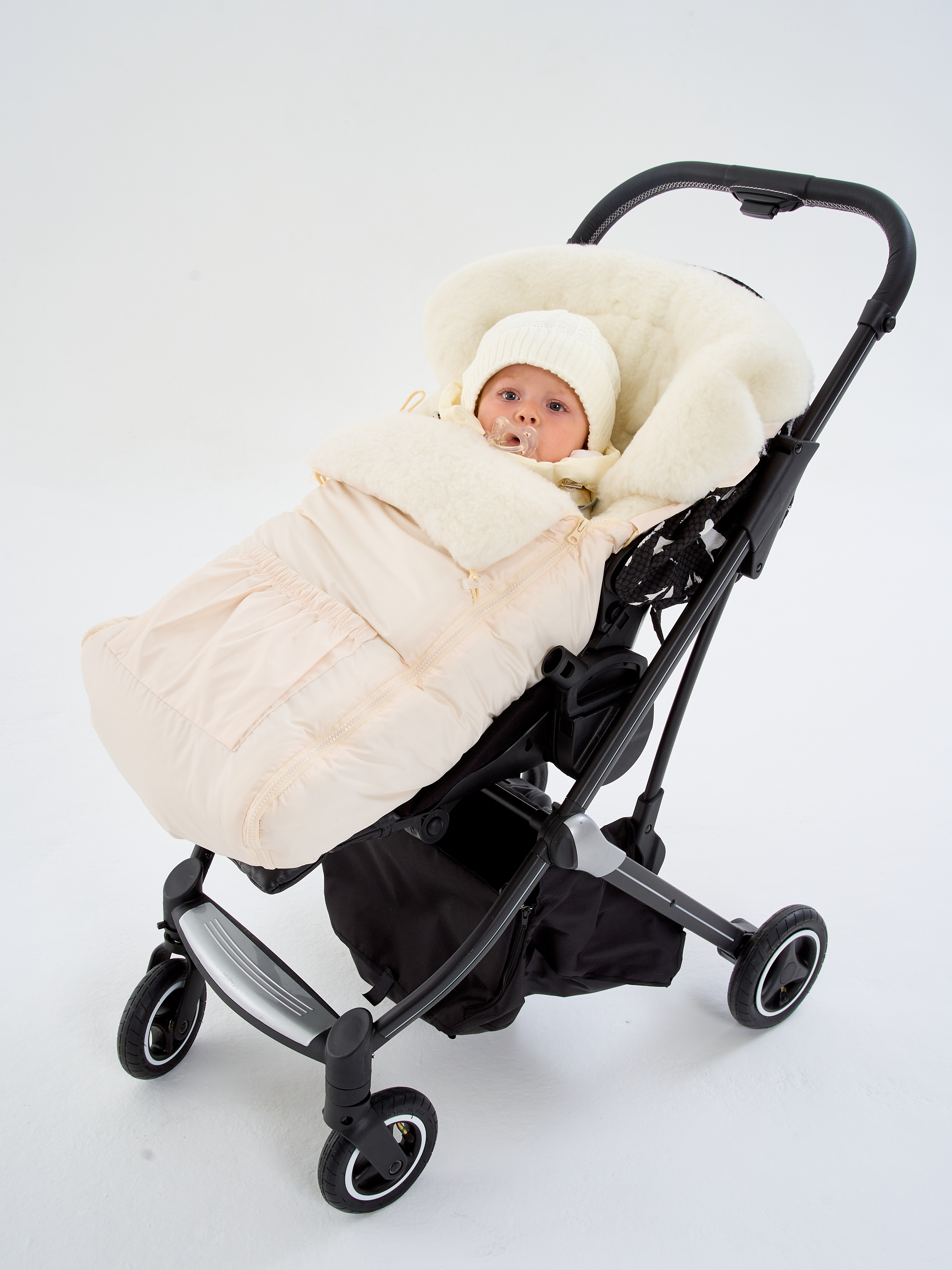 Конверт в коляску Осьминожка Трансформер бежевый - фото 1