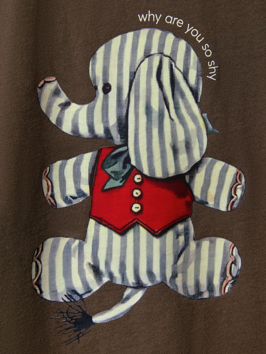 Футболка Happy Baby 88297-1_dark-brown-(elephant) - фото 4