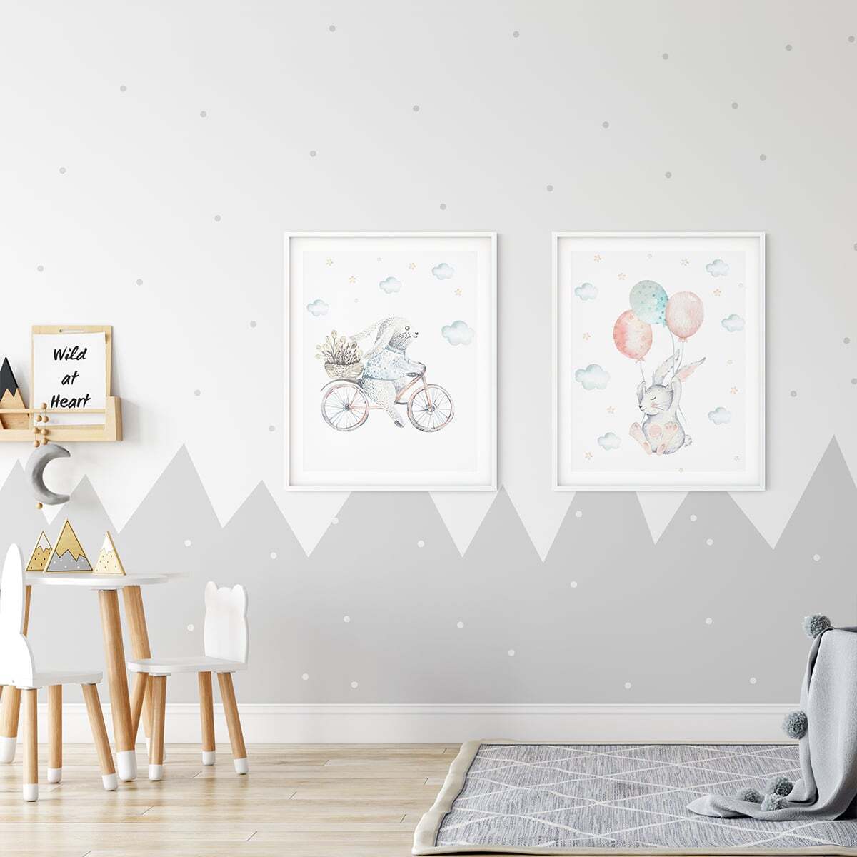 Интерьерный постер Moda interio Watercolor animals Акварельные животные 40х50 см 2 шт - фото 8
