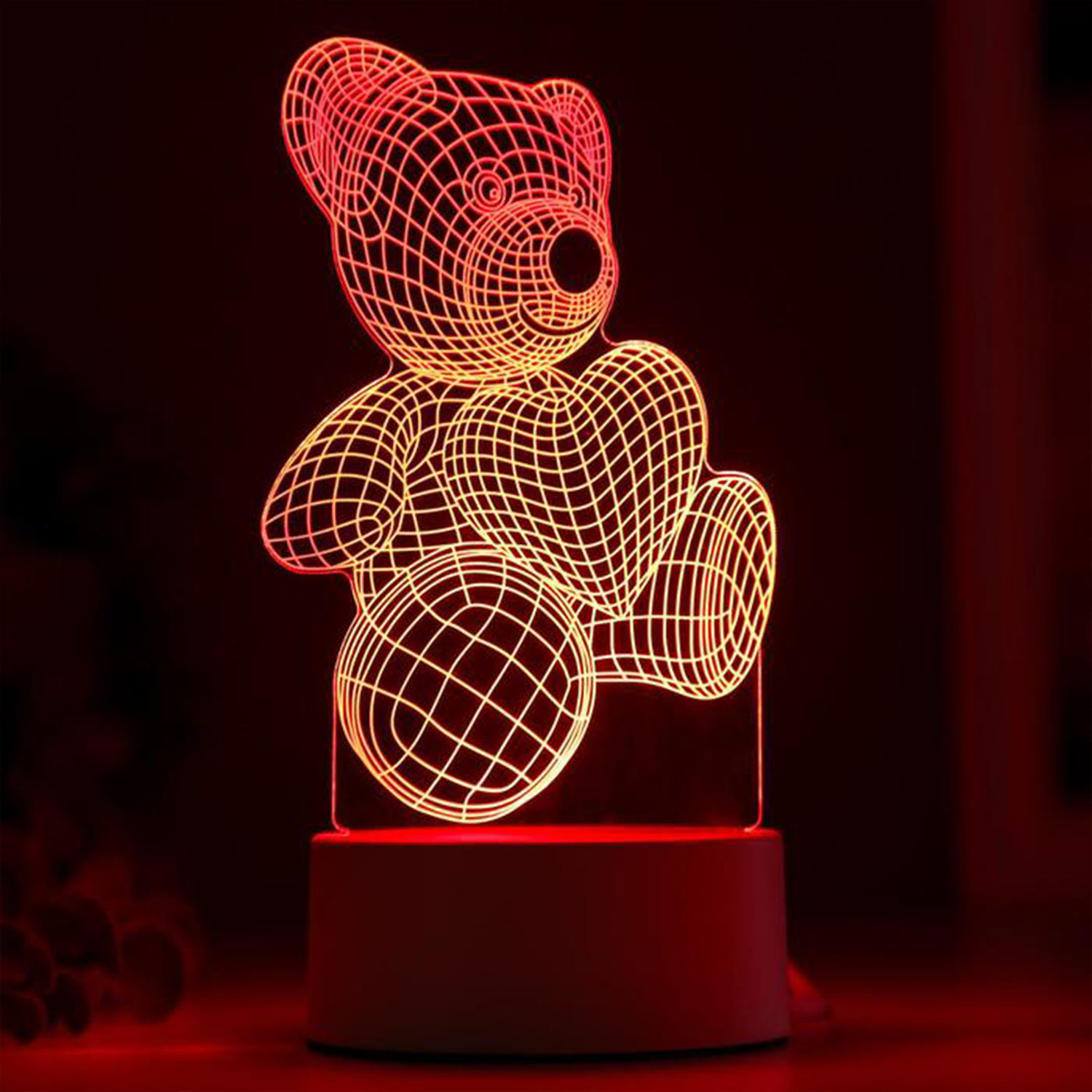 Светильник MINI-TOYS Мишутка с сердцем LED RGB - фото 6