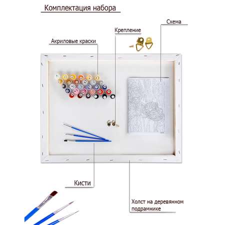 Картина по номерам Цветной