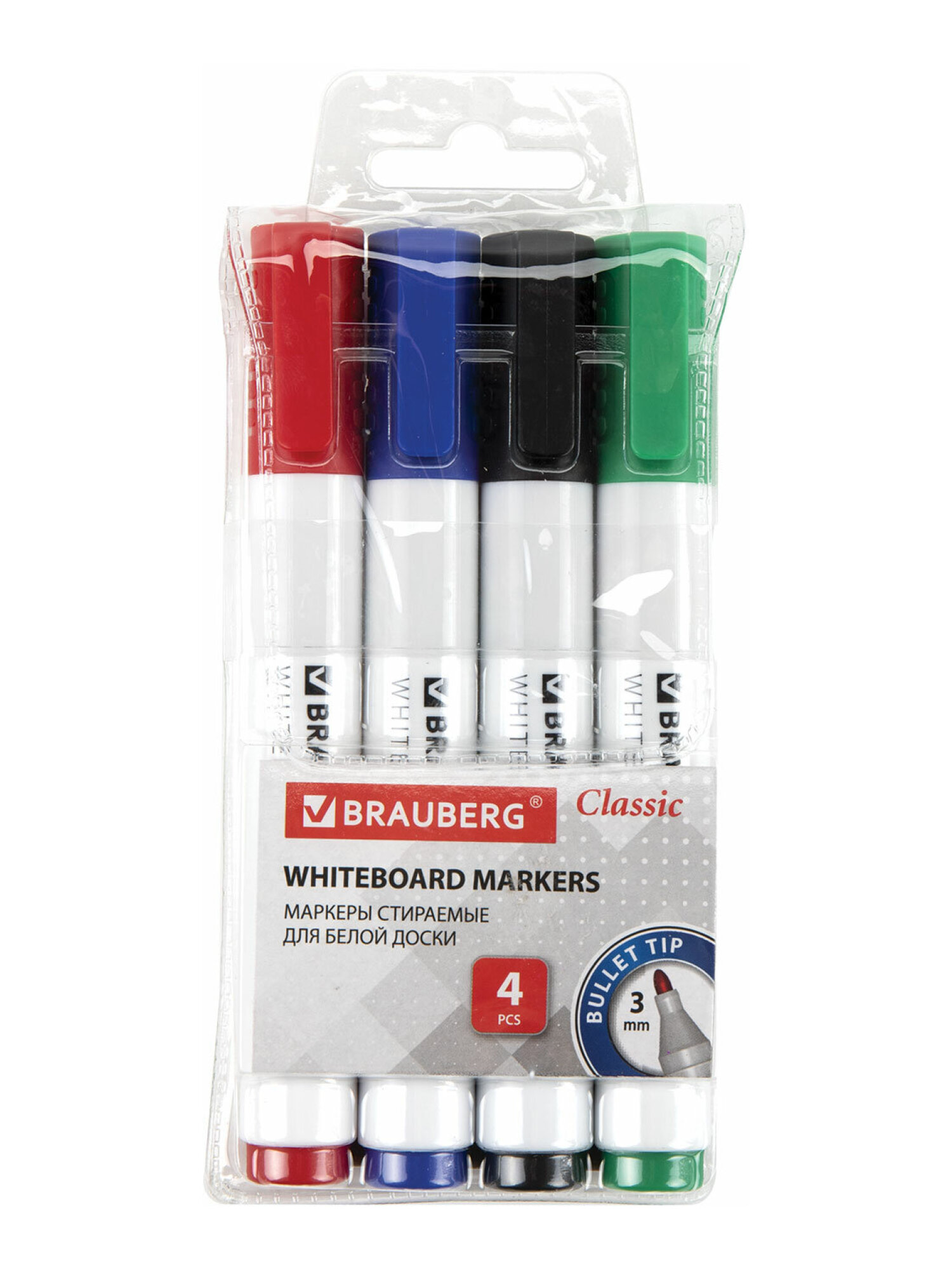 Маркеры Brauberg 4 шт. - фото 6