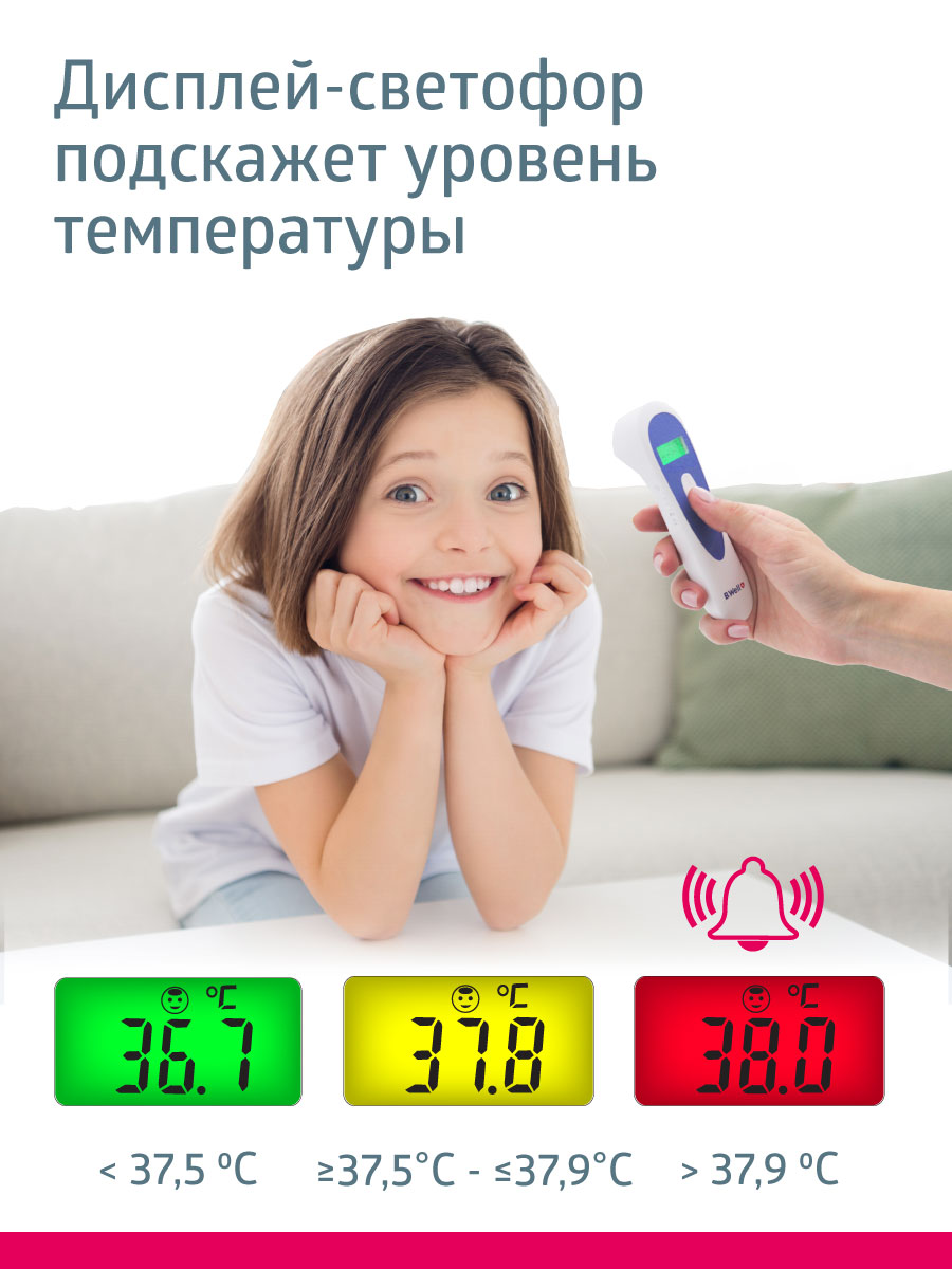 Термометр инфракрасный B.Well - фото 9