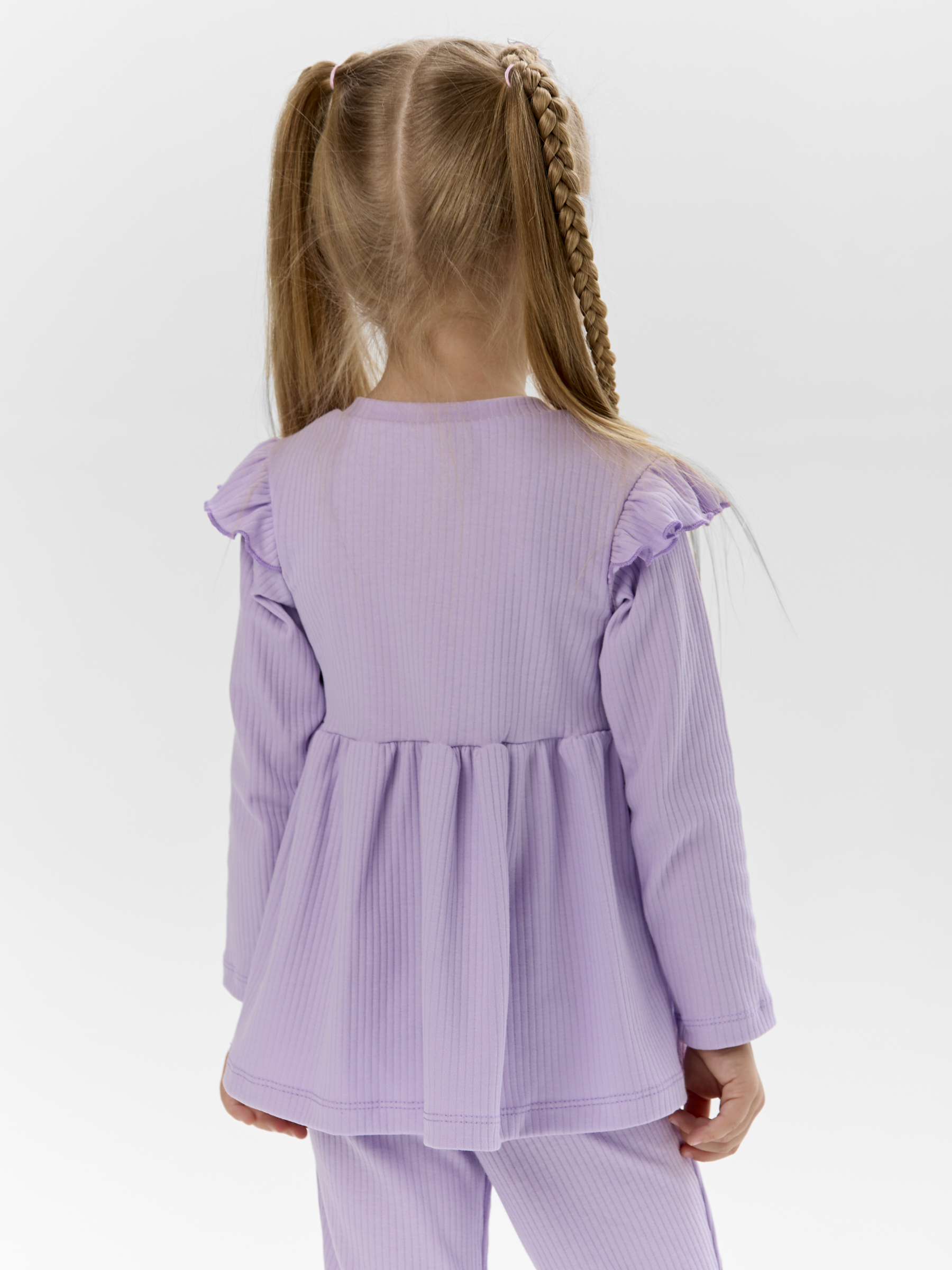 Лонгслив и брюки LEVAKIDS костюм_ласточка_сирень - фото 14