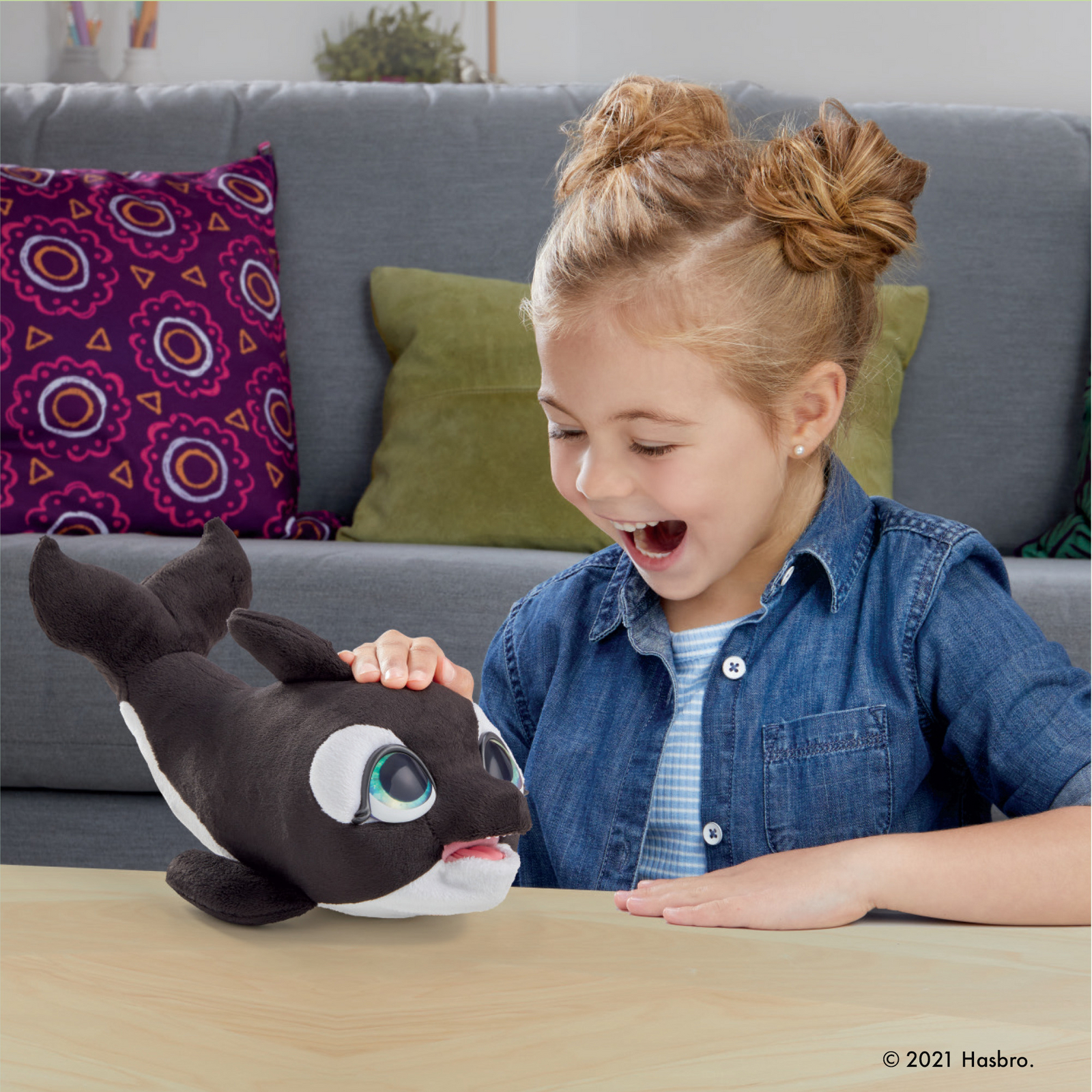 Мягкая игрушка FurReal Friends кит Кикки Малыш-Касатка - фото 7